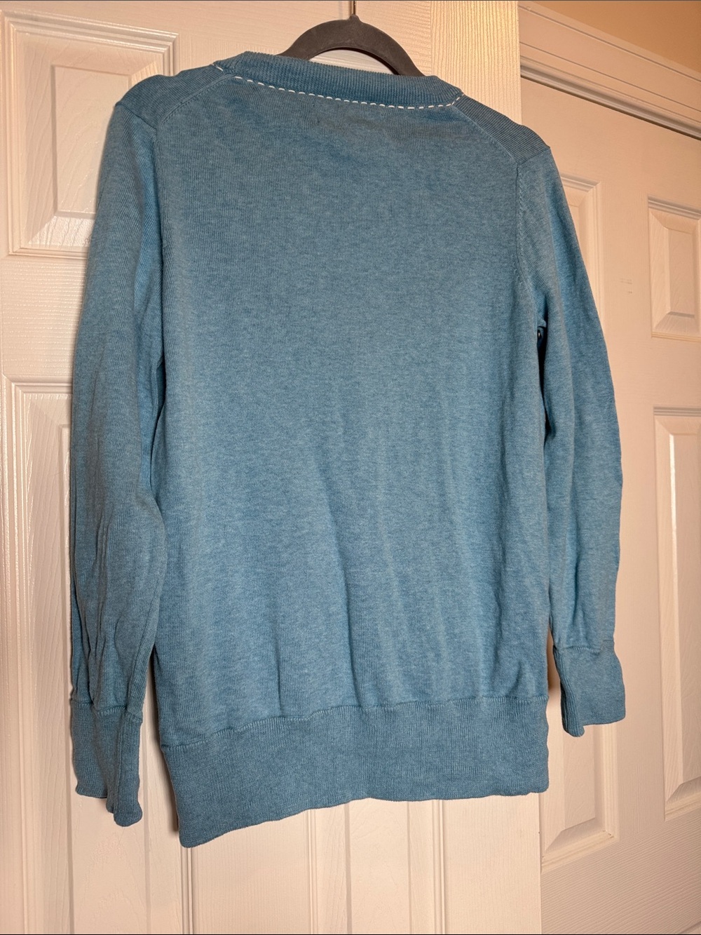 Madison Blue-Green Button Front V-Neck Cardigan size M - Picture 5 of 8